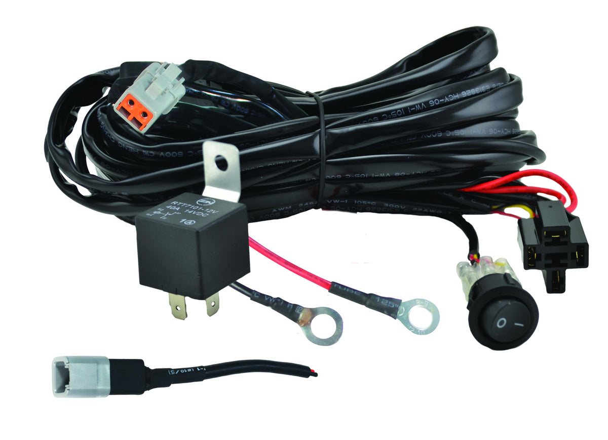 HELLA 357211001 HELLA 357211001 ValueFit Single Light Wiring Harness, Black