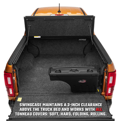 UNDERCOVER SC300P RealTruck UnderCover SwingCase Truck Bed Storage Box – SC300P – Fits 2002 - 2023 Dodge Ram 1500, 2003-20 2500/3500, Passenger Side (Without RamBox)