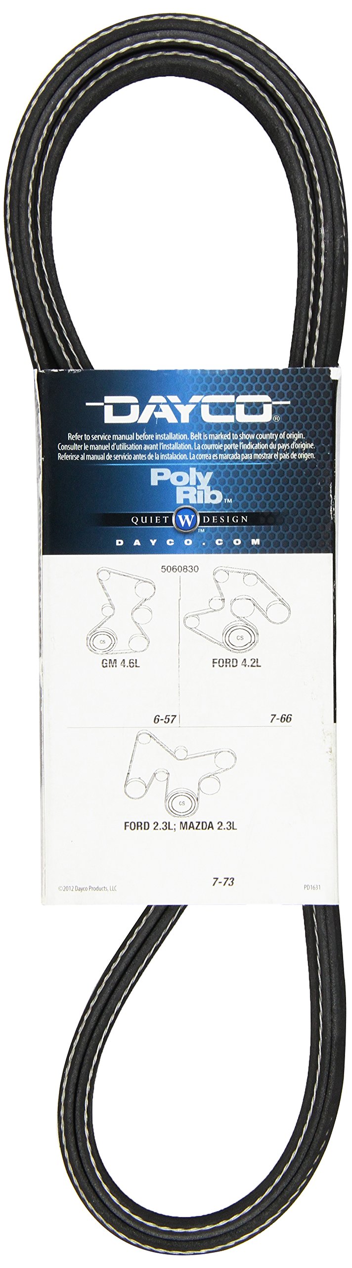 DAYCO 5060830 Dayco 5060830 97-10 BUICK/CADILLAC/FORD/MAZDA 2.3/4.2/
