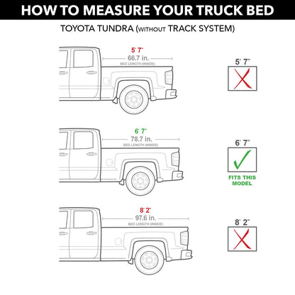 ROLL N LOCK LG571M RealTruck Roll-N-Lock M-Series Retractable Truck Bed Tonneau Cover – LG571M – Fits 2007 - 2021 Toyota Tundra (w/o OE track system or Trail Edition) 6' 7" Bed (78.7")