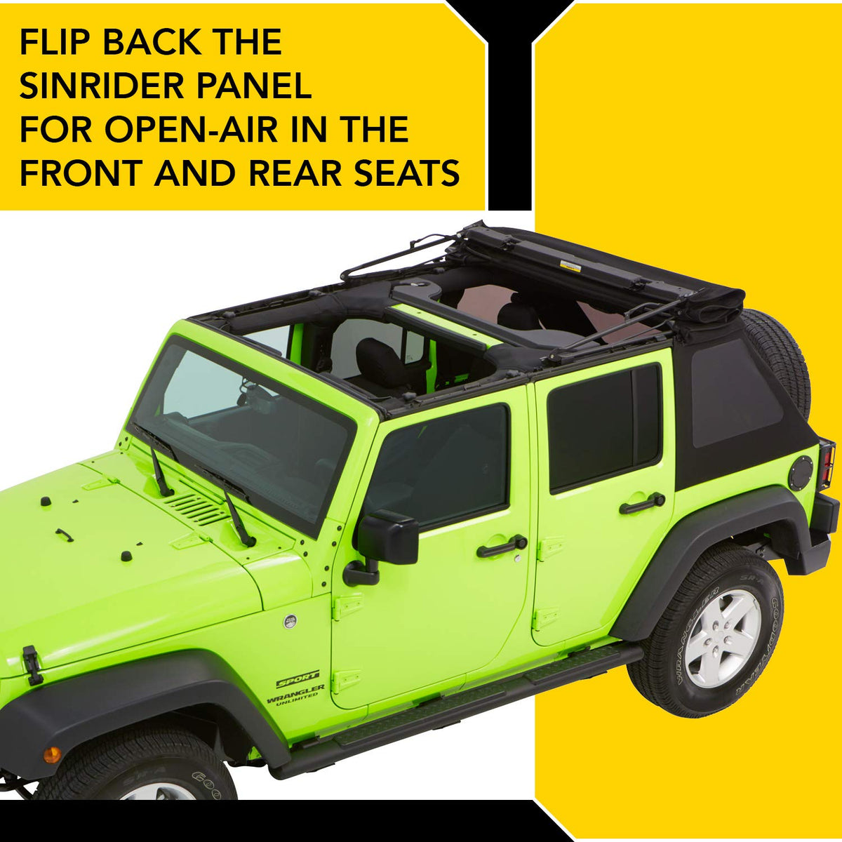 BESTOP 54923-17 Bestop Trektop Glide 5492317 for Jeep Wrangler JK 4-Door 2007-2018