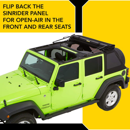 BESTOP 54923-17 Bestop Trektop Glide 5492317 for Jeep Wrangler JK 4-Door 2007-2018