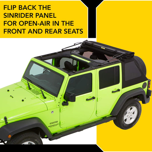 BESTOP 54923-17 Bestop Trektop Glide 5492317 for Jeep Wrangler JK 4-Door 2007-2018