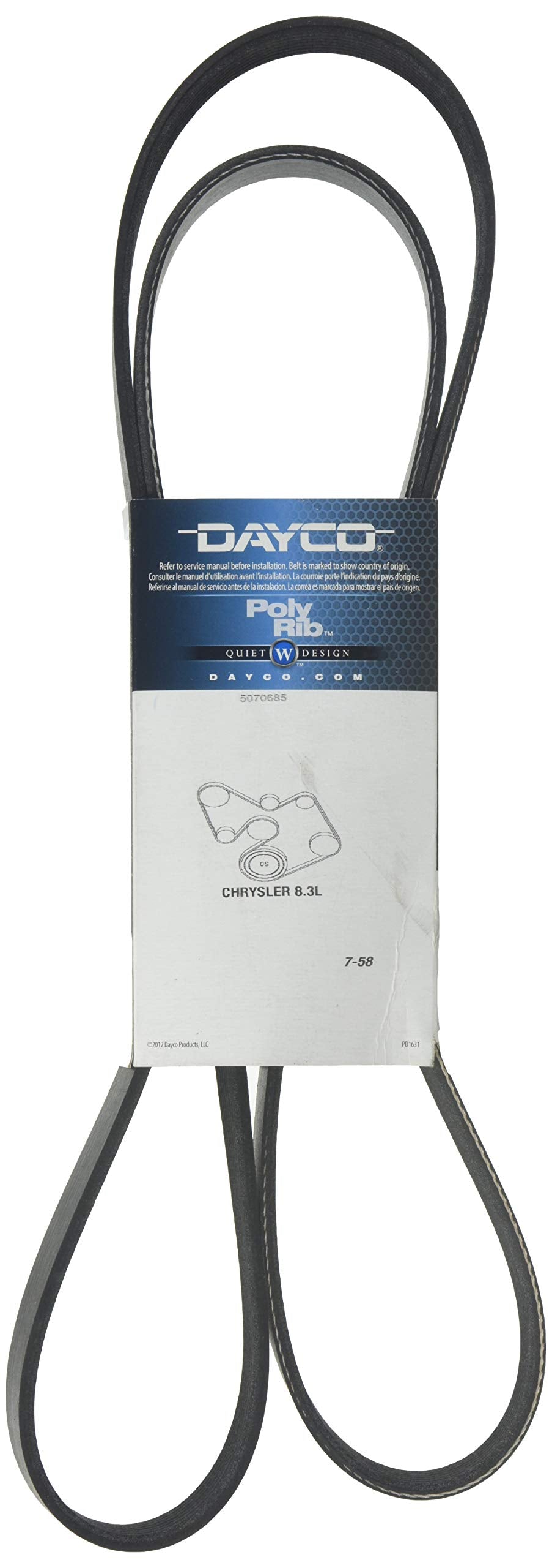 Dayco 5070685 DODGE V10-95 THOMAS BUILT