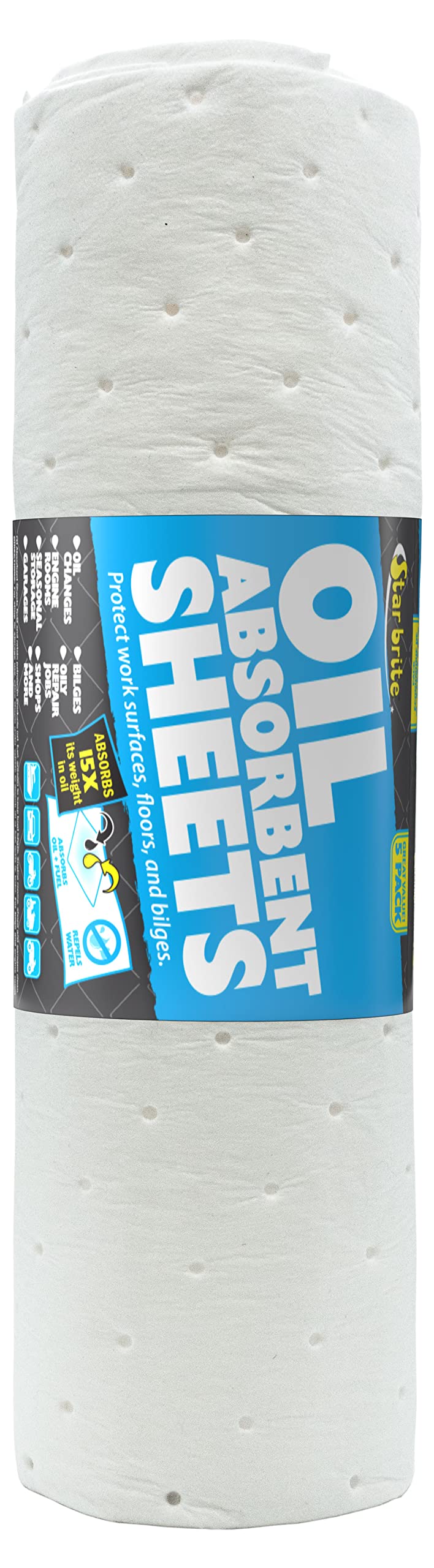 STAR BRITE 091845 Star Brite 091845 BILGE OILPADS-17 X 19 HEAVY WGHT5PK