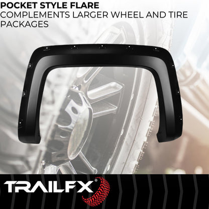 TRAILFX TFC3002S Trailfx TFC3002S POCKET STYLE FLARE SMOOTH SET OF 4