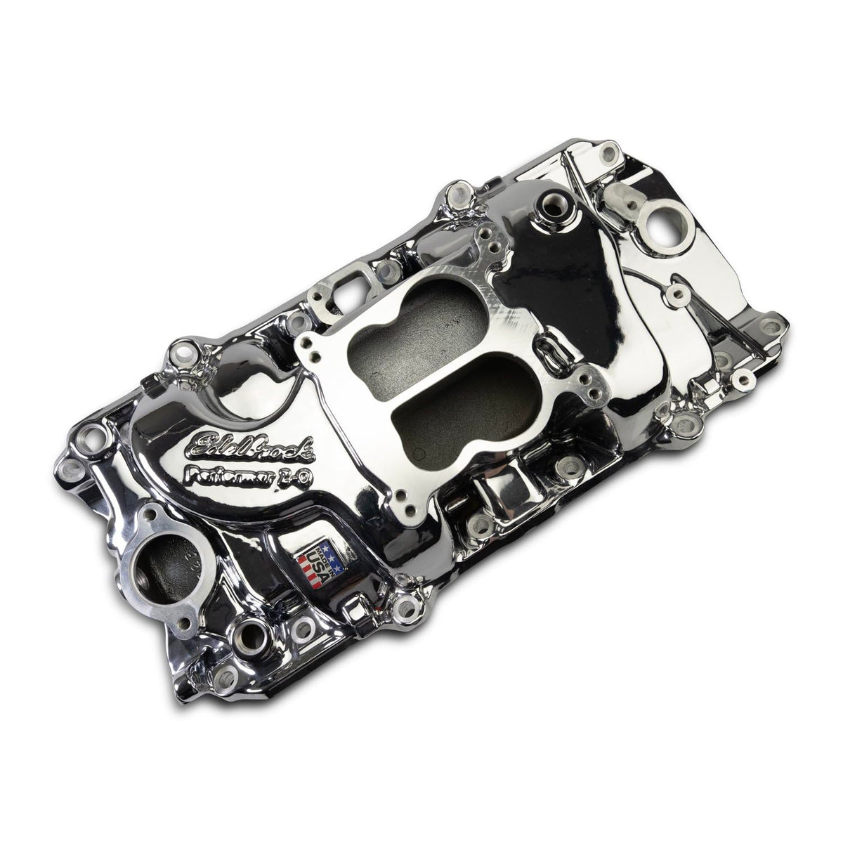 EDELBROCK 2161-CP Edelbrock - INTAKE MANIFOLD, BB CHEVY 396-454 OVAL PORT, PERFORMER, CHROME PLASMA COATED (2161-CP)