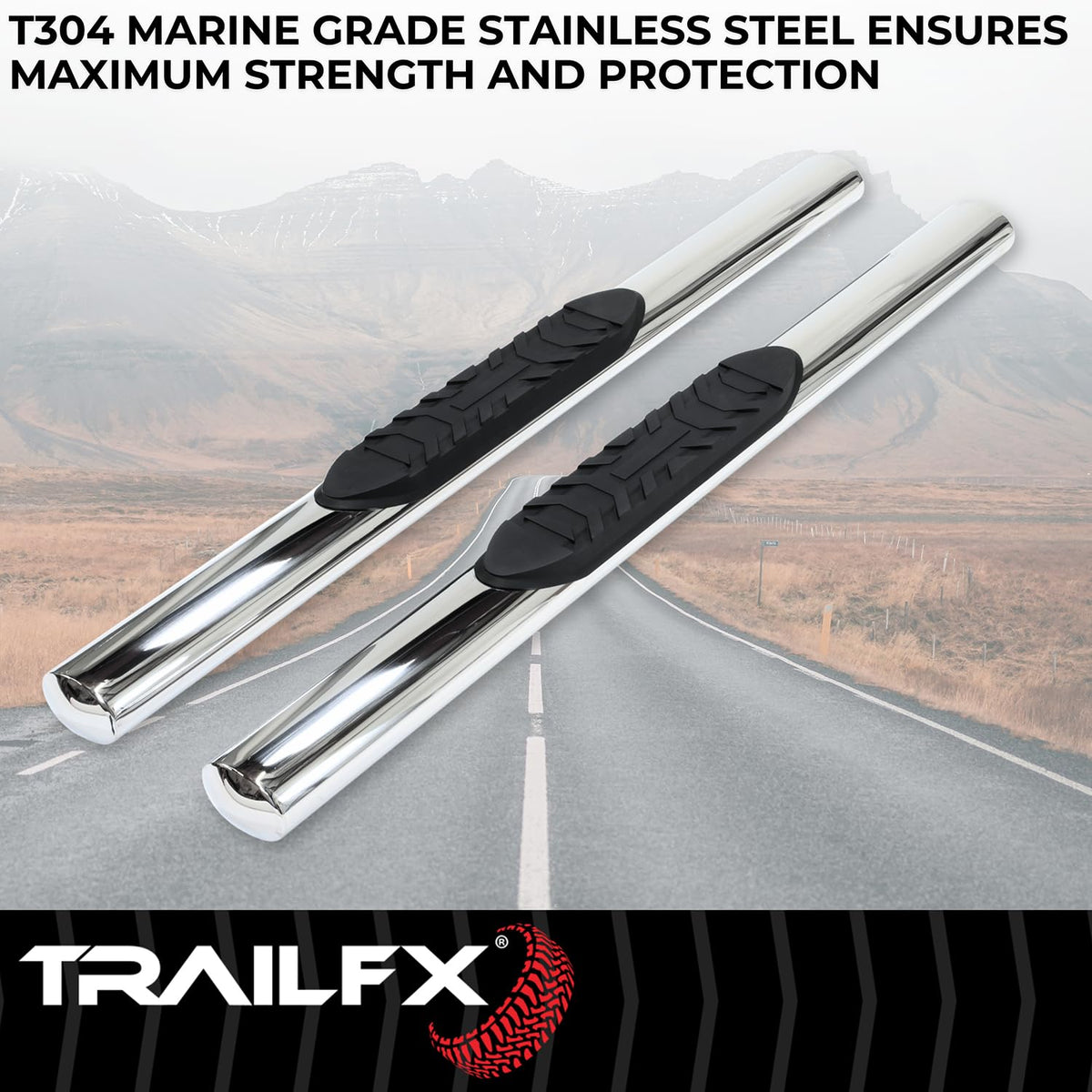 TRAILFX A1530S Trailfx A1530S 4 INCH OVAL NERF BAR PSS