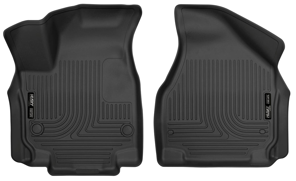 Husky Liners 52041 Husky Liners X-act Contour Floor Mats – Fits 2017-2025 Chrysler Pacifica; 2020-2025 Chrysler Voyager – Front Row, 2-pc Black - 52041