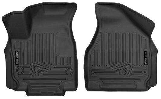Husky Liners 52041 Husky Liners X-act Contour Floor Mats – Fits 2017-2025 Chrysler Pacifica; 2020-2025 Chrysler Voyager – Front Row, 2-pc Black - 52041