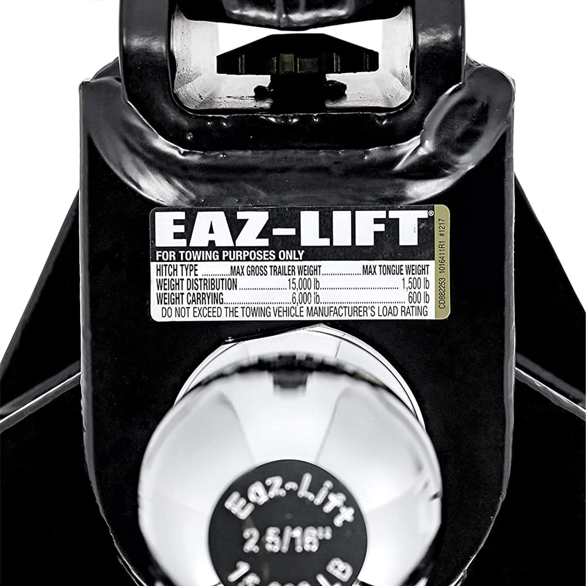 CAMCO 48783 Camco EAZ-Lift ReCurve R6 Camper/RV Weight Distribution Hitch Kit - Features Premium Adaptive Sway Control - Includes 2-5/16” Hitch Ball w/15,000lb Max Rating - 1,000lb Max Tongue Weight (48783)