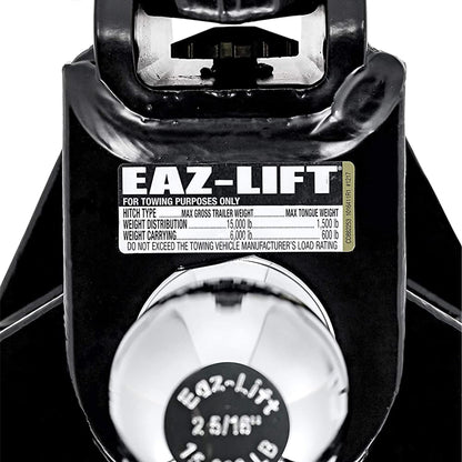 CAMCO 48783 Camco EAZ-Lift ReCurve R6 Camper/RV Weight Distribution Hitch Kit - Features Premium Adaptive Sway Control - Includes 2-5/16” Hitch Ball w/15,000lb Max Rating - 1,000lb Max Tongue Weight (48783)