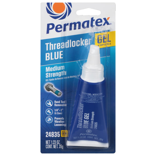 PERMATEX 24835 Permatex 24835 Medium Strength Threadlocker Blue Gel, 35 g
