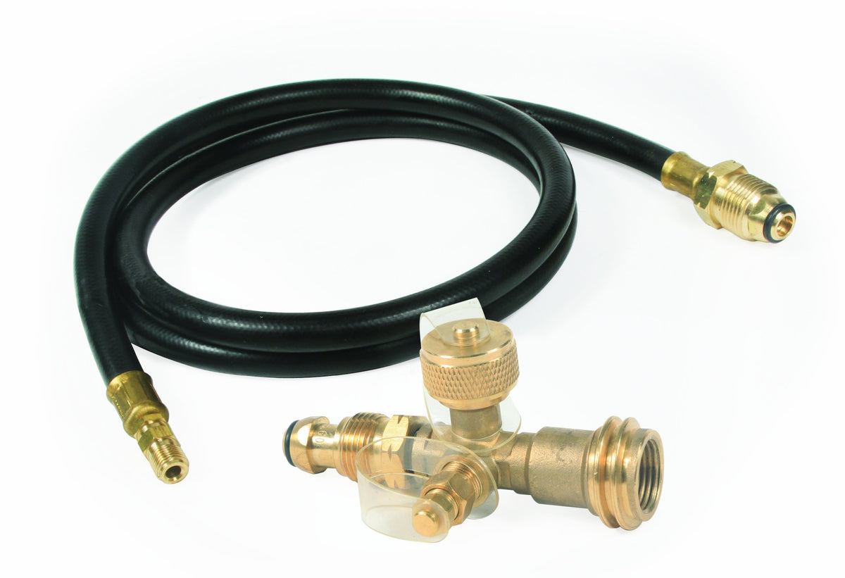 CAMCO 59125 Camco 59125 Propane Brass Tee with 5' Hose