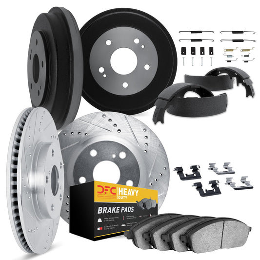 Dynamic Friction 7214-54215 DRILLED AND SLOTTED HD PADS