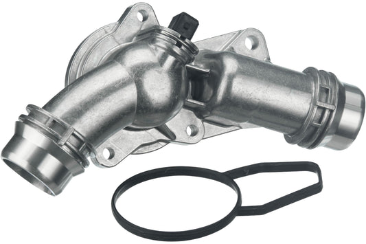 URO Parts 11537509227PRM Thermostat Assembly, Aluminum Housing vs OEM