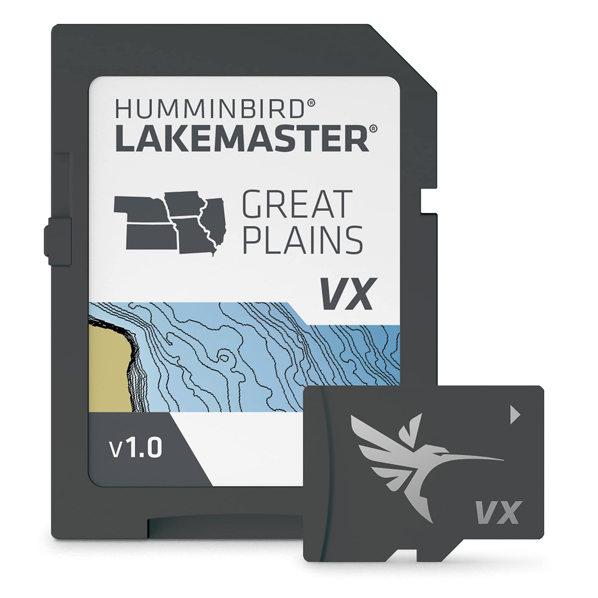 HUMMINBIRD 601003-1 Humminbird LakeMaster Great Plains V1 Map SD Card for Fish Finders