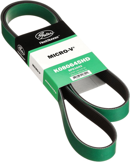 Gates K080645HD Fleet Runner Heavy Duty Micro V Serpentine