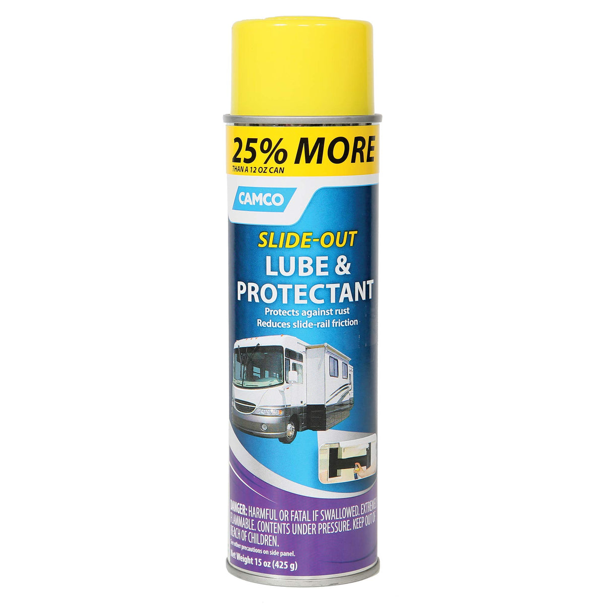 CAMCO 41105 Camco Slide Out Lube - for Metal Parts, Rollers, Door Hinges and Brake Parts - for RVs, Boats, Cars and More - 15 oz (41105)