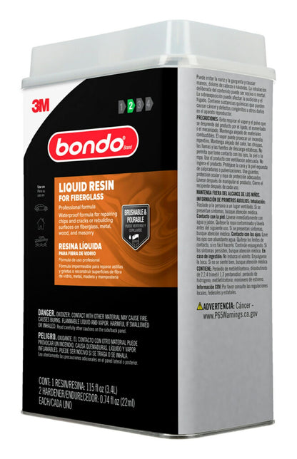 3M 404 Bondo Fiberglass Resin, 00404, 0.9 Gallon Can