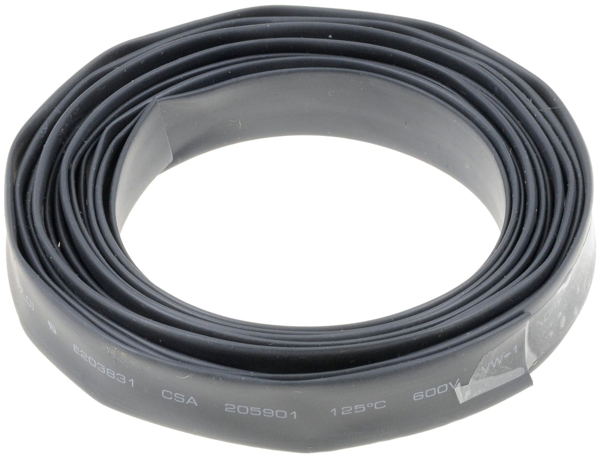 DORMAN 85266 Dorman 85266 1/4 in. X 8 Ft. Black Heat Shrink Tubing