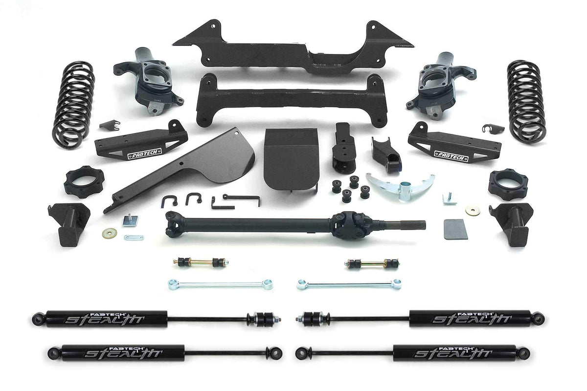 FABTECH FTS27004BK Fabtech FTS27004BK 6" Lift Kit System Box 2 For Select Hummer H2 Vehicles