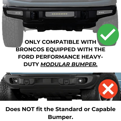PUTCO 61500 Putco 61500 Single Hoop Bull Bar for 2021-2025 Ford Bronco - Only fits Models with OEM Modular Bumper