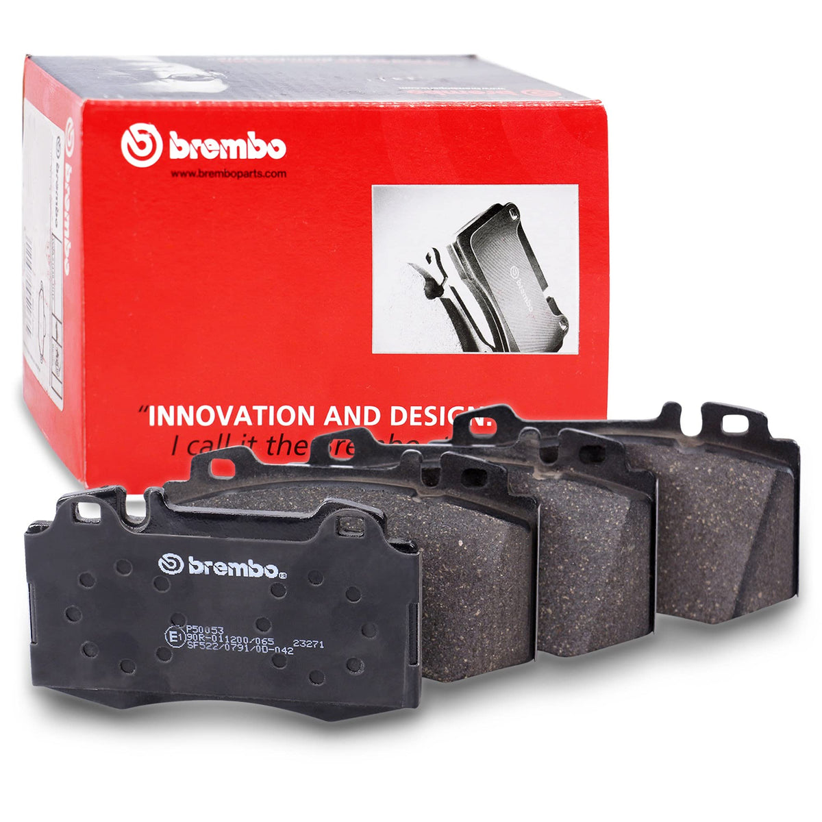 BREMBO P50053 Brembo P50053 Low-Met Front Disc Brake Pad Set MERCEDES-BENZ/MERCEDES-BENZ (BBDC) OE# A004420052067