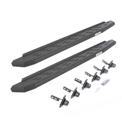 GO RHINO 69613157T RealTruck RB30 Running Boards & Brackets | Galvanized Steel, Protective Bedliner Coating | 69613157T | Fits 2021-2026 Ford Bronco 2-Door (Excludes Bronco Sport)