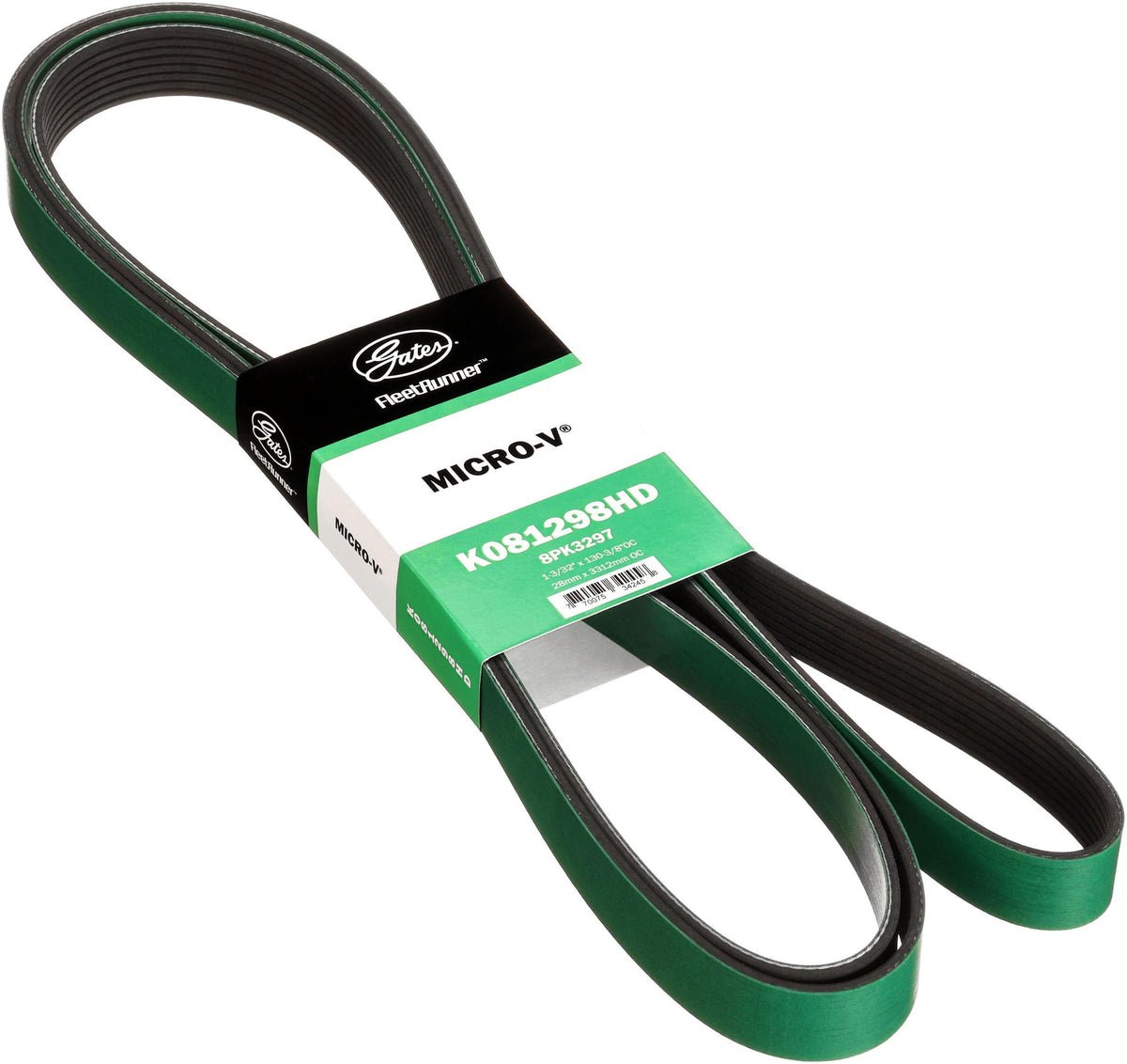 Gates K081298HD FleetRunner Micro-V Serpentine Drive Belt