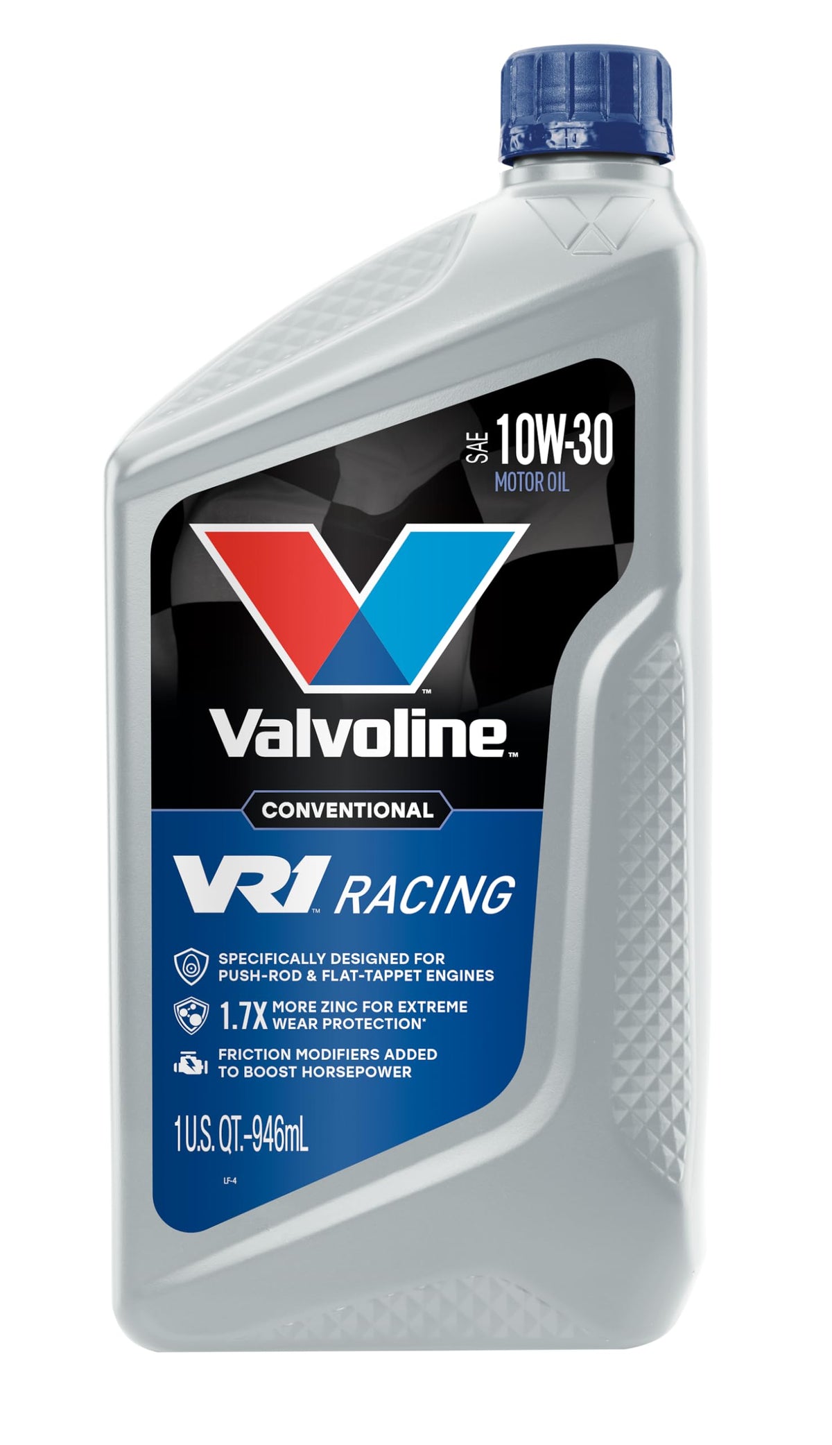 VALVOLINE 822388 Valvoline VR1 Racing SAE 10W-30 Motor Oil 1 QT, Case of 6