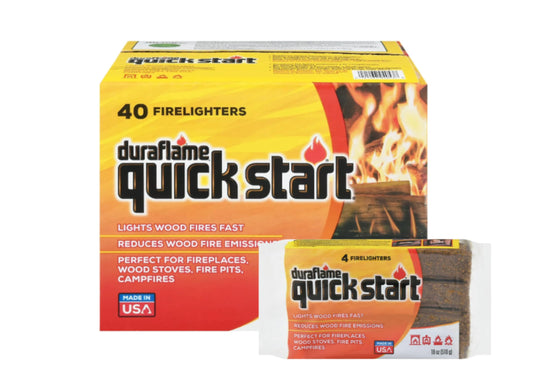 Duraflame Duraflame Quick Start Firelighters, 40 Count (10 Packs of 4)