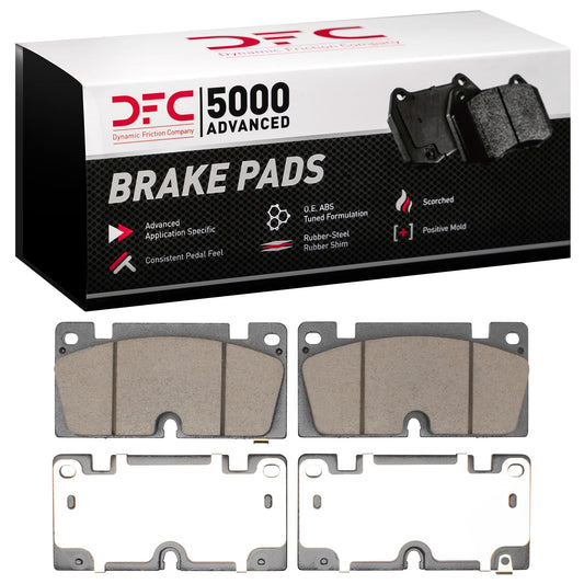 Dynamic Friction 1551-2498-00 DFC Front 5000 Advanced Brake Pads