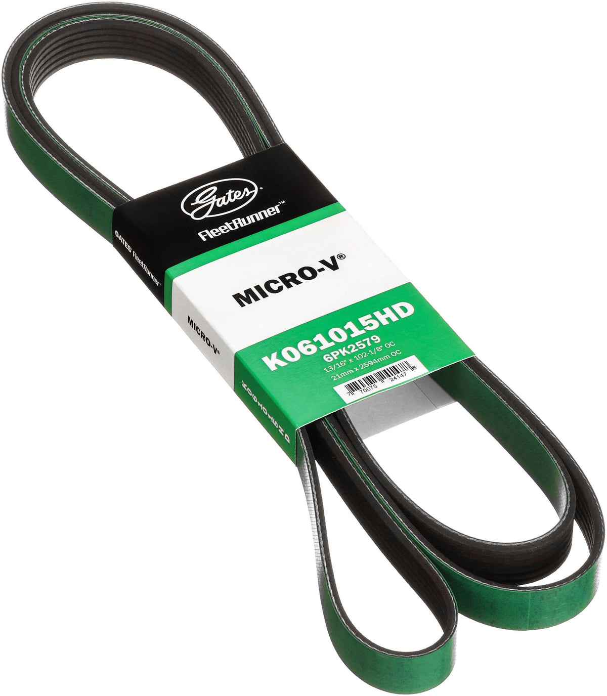 Gates K061015HD Fleet Runner Heavy Duty Micro V Serpentine