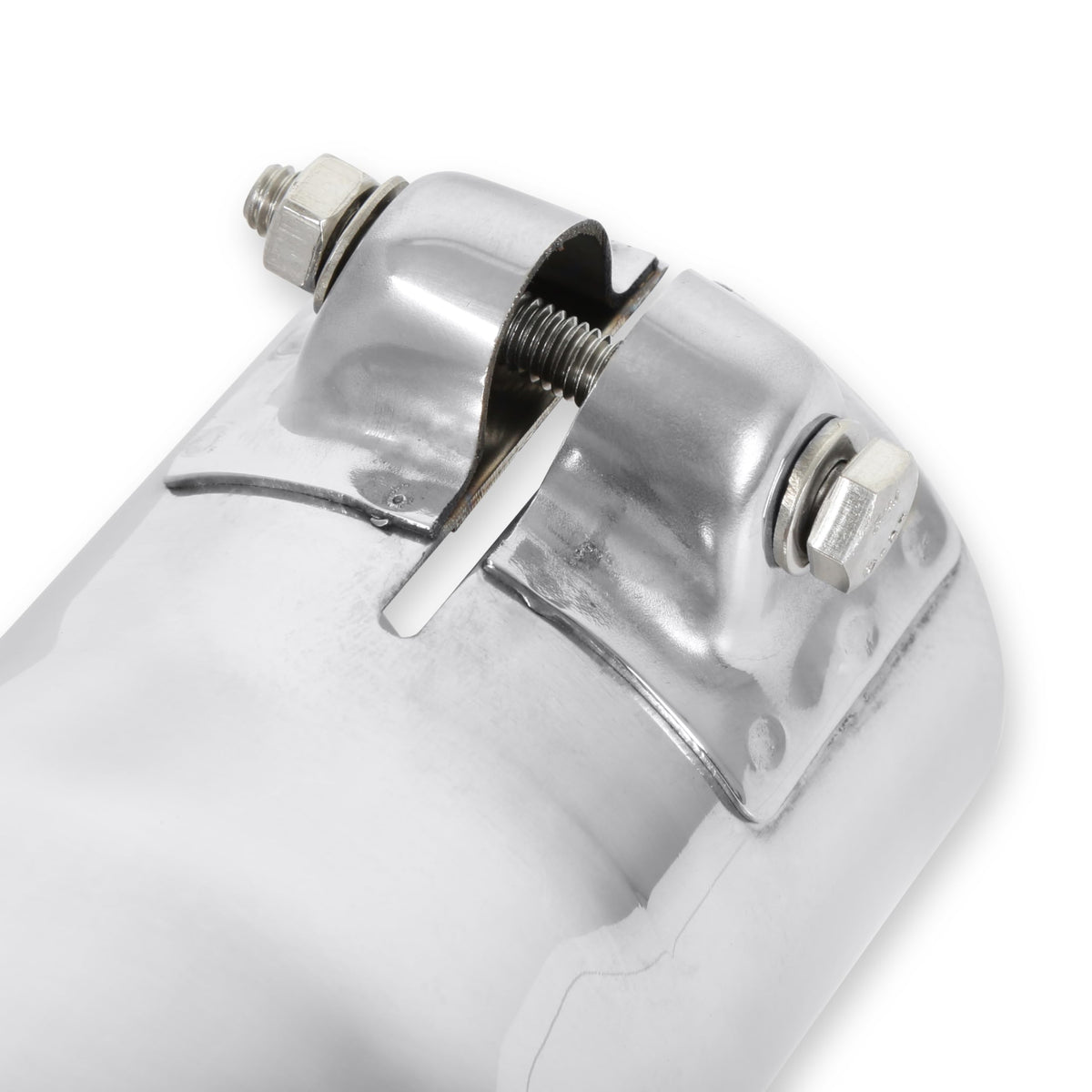 FLOWMASTER 15361 Flowmaster 15361 Exhaust Tip - 3.00 in. Rolled Angle Polished SS fits 2.50 in. Tubing - Clamp On