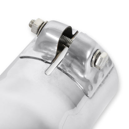 FLOWMASTER 15361 Flowmaster 15361 Exhaust Tip - 3.00 in. Rolled Angle Polished SS fits 2.50 in. Tubing - Clamp On