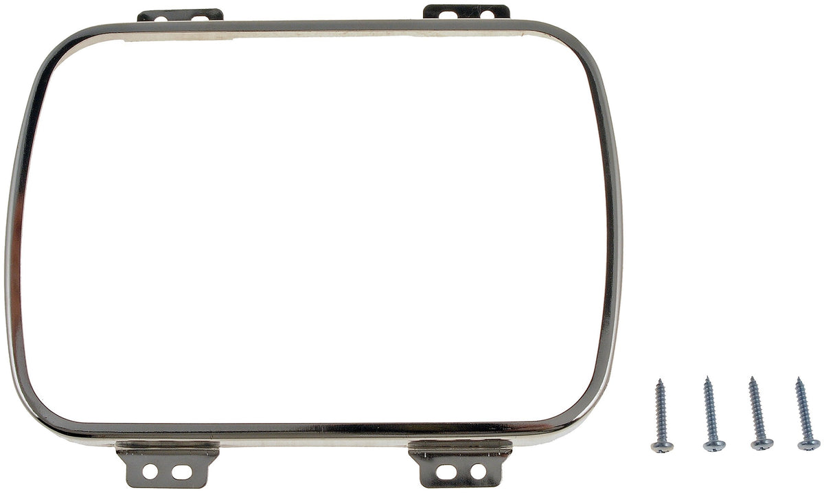 DORMAN 42407 Dorman 42407 Rectangular Headlamp Retaining Ring With 4 Retaining Screws - Steel Universal Fit
