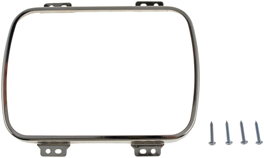 DORMAN 42407 Dorman 42407 Rectangular Headlamp Retaining Ring With 4 Retaining Screws - Steel Universal Fit