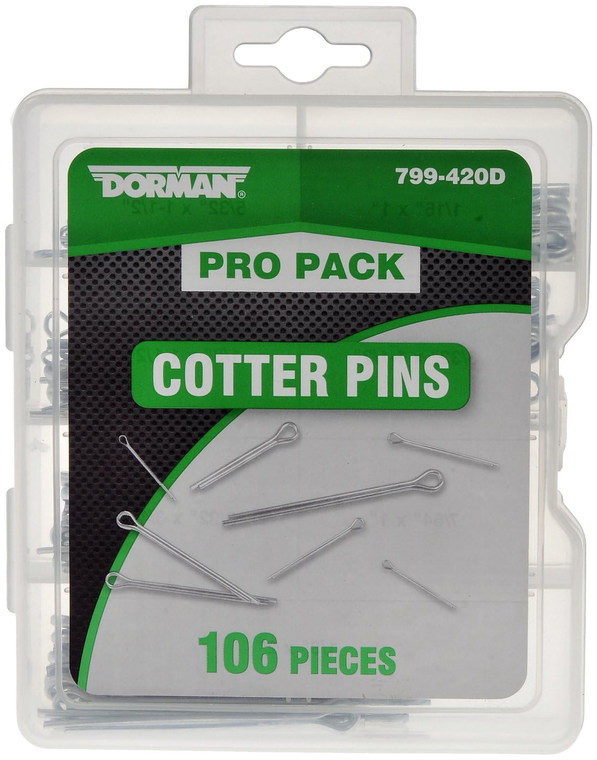 DORMAN 799-420D Dorman Pro Pack Cotter Pins, 106 Pieces