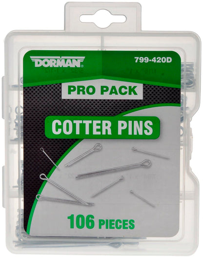 DORMAN 799-420D Dorman Pro Pack Cotter Pins, 106 Pieces