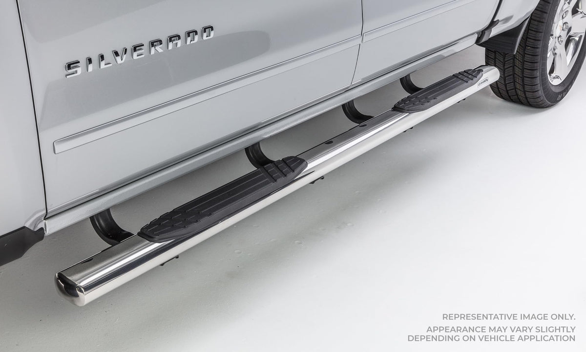 Big Country Truck Accessories 104205806 Big Country Truck Accessories 104205806 4 in. Fusion Side Bars Kit 80 in. Long Incl. Brackets Polished Stainless Steel