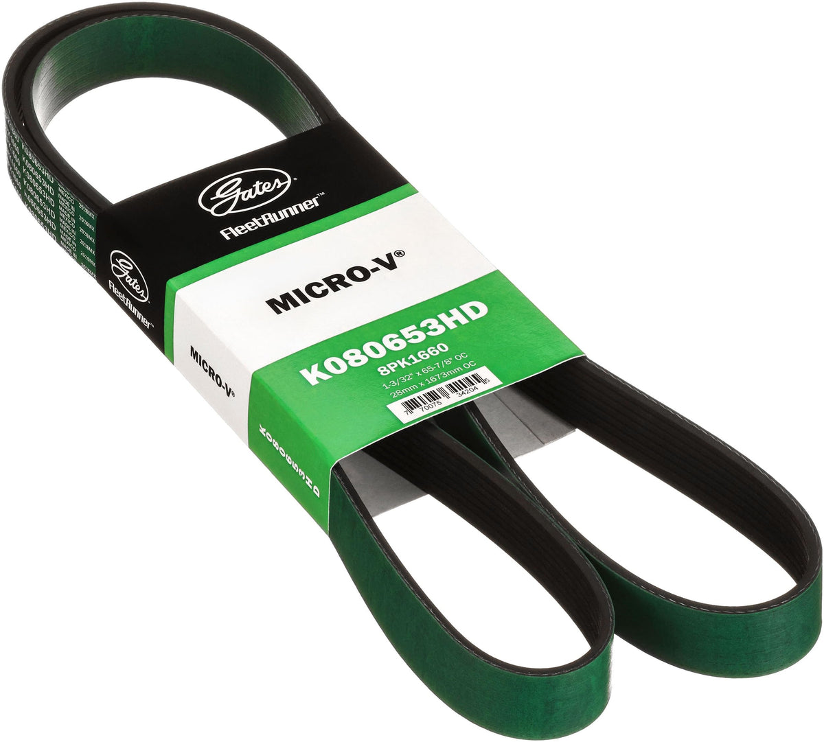 Gates K080653HD Fleet Runner Heavy Duty Micro V Serpentine