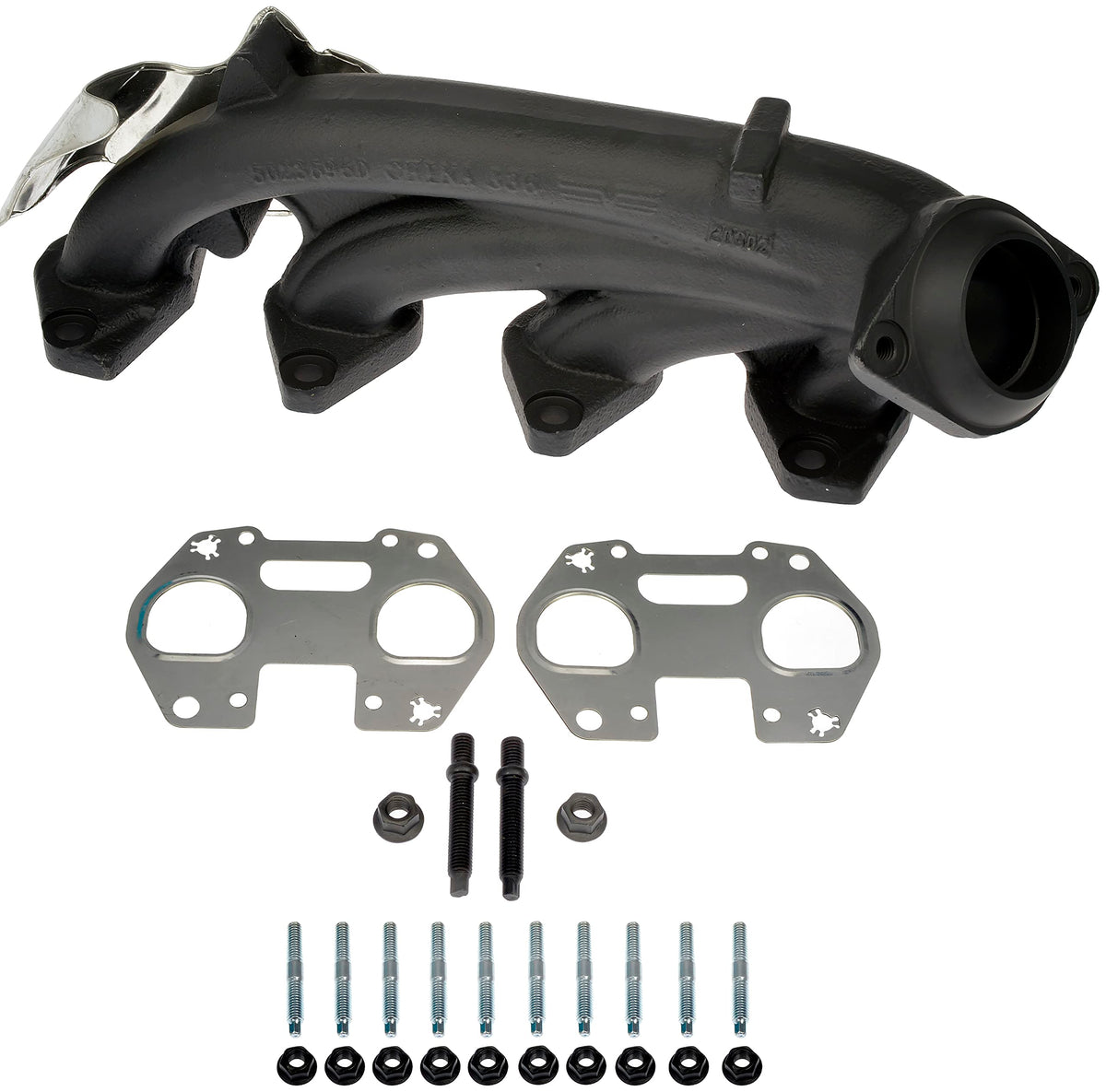 DORMAN 674-696XD Dorman 674-696XD Driver Side Ceramic Coated Exhaust Manifold Kit Compatible with Select Ford Models