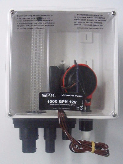 JOHNSON PUMP 57151-24 Johnson Pump 57151-24 GREY WATER SYSTEM 1000GPH 24V