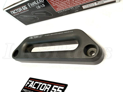 FACTOR 55 00026 Factor 55 Hawse Offset Fairlead for Synthetic Winch Rope, 1.5" Thickness - Gray