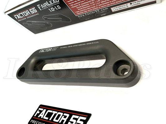 FACTOR 55 00026 Factor 55 Hawse Offset Fairlead for Synthetic Winch Rope, 1.5" Thickness - Gray