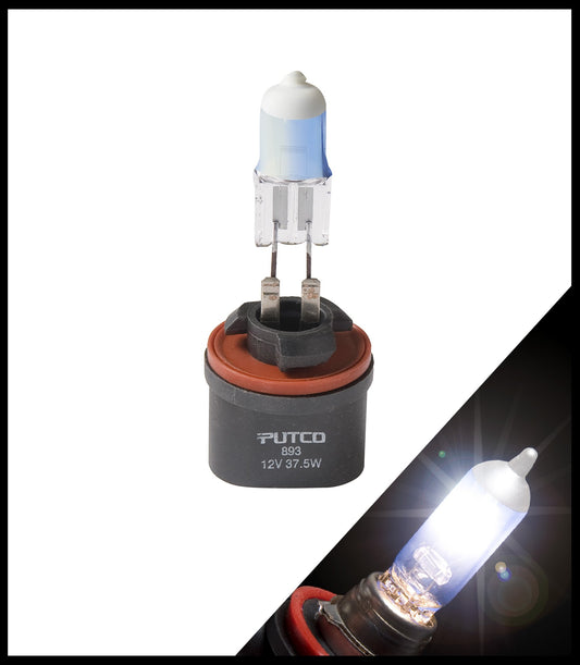 PUTCO 230893MW-S Putco 230893MW-S Pure Halogen Headlight Bulb - Mirror White - 893 (Single Bulb)
