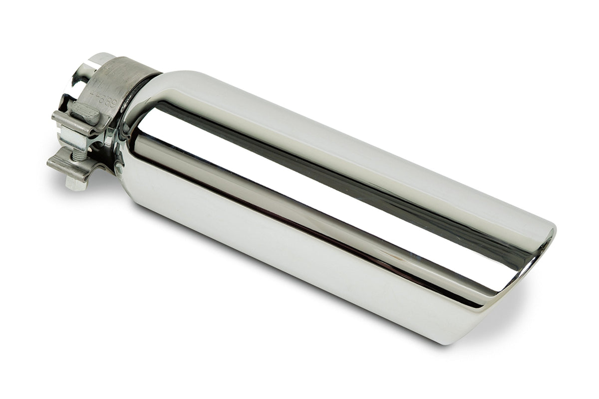 GO RHINO GRT225414 Go Rhino Exhaust Tip – Stainless Steel, Chrome – GRT225414 – Fits 2 ¼" Diameter Exhaust Tubes