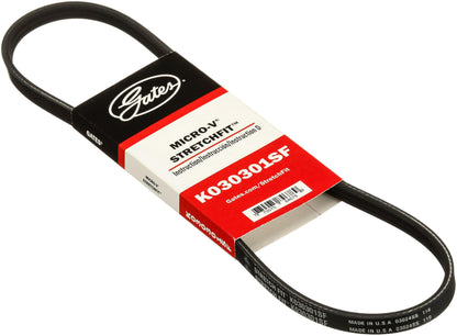 Gates K030301SF Stretch Fit Micro-V Belt