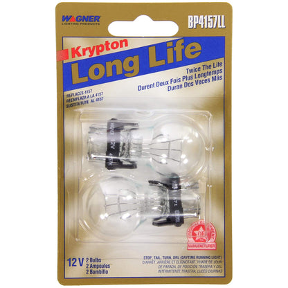 WAGNER BP4157LL Wagner Lighting BP4157LL Long Life Multi-Purpose Light Bulb Card of 2